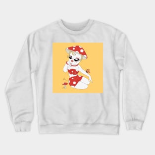 Mushroom Girl Crewneck Sweatshirt